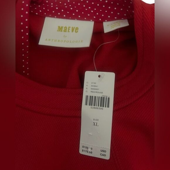 Maeve ‘Deena’ Flutter Sleeve Mini Dress size XL NWT - Picture 5 of 5